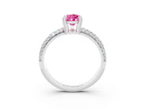 White gold Pear Cut Cut Diamond Milgrain Marquise Band with Prong Setting_3
