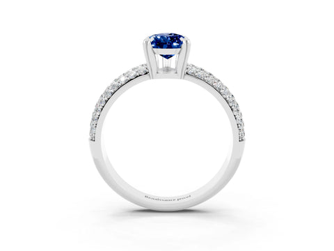 White gold Pear Cut Cut Diamond Milgrain Marquise Band with Prong Setting_3
