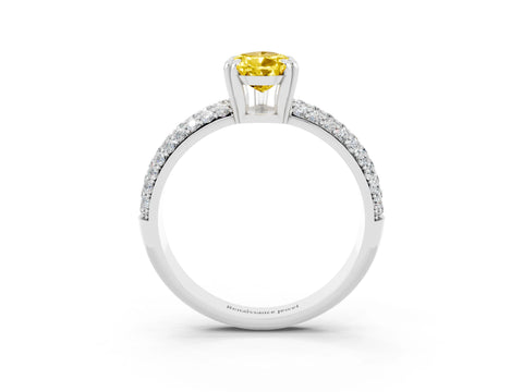 White gold Pear Cut Cut Diamond Milgrain Marquise Band with Prong Setting_3