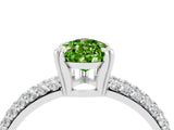 White gold Pear Cut Cut Diamond Milgrain Marquise Band with Prong Setting_4