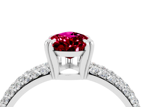 White gold Pear Cut Cut Diamond Milgrain Marquise Band with Prong Setting_4