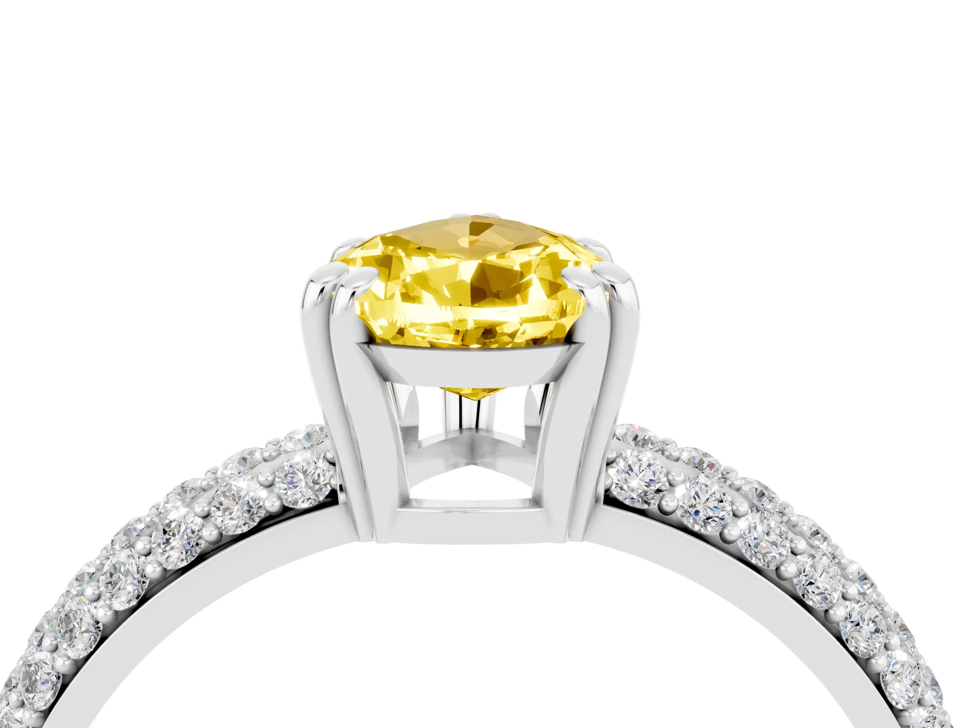 White gold Pear Cut Cut Diamond Milgrain Marquise Band with Prong Setting_4