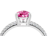 White gold Pear Cut Cut Diamond Milgrain Marquise Band with Prong Setting_4