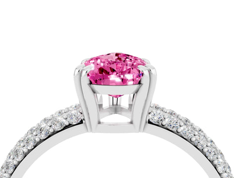 White gold Pear Cut Cut Diamond Milgrain Marquise Band with Prong Setting_4