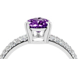 White gold Pear Cut Cut Diamond Milgrain Marquise Band with Prong Setting_4