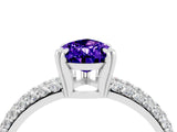 White gold Pear Cut Cut Diamond Milgrain Marquise Band with Prong Setting_4