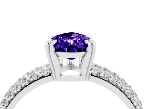 White gold Pear Cut Cut Diamond Milgrain Marquise Band with Prong Setting_4