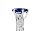 White gold Pear Cut Cut Diamond Milgrain Marquise Band with Prong Setting_5