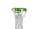White gold Pear Cut Cut Diamond Milgrain Marquise Band with Prong Setting_5