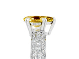 White gold Pear Cut Cut Diamond Milgrain Marquise Band with Prong Setting_5