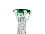 White gold Pear Cut Cut Diamond Milgrain Marquise Band with Prong Setting_5