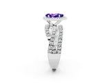 White gold Pear Cut Cut Halo Split Shank Prong Setting Ring_14