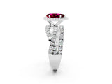 White gold Pear Cut Cut Halo Split Shank Prong Setting Ring_14