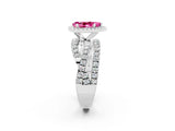 White gold Pear Cut Cut Halo Split Shank Prong Setting Ring_14