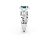 White gold Pear Cut Cut Halo Split Shank Prong Setting Ring_14