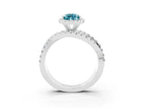 White gold Pear Cut Cut Halo Split Shank Prong Setting Ring_15