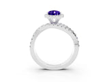 White gold Pear Cut Cut Halo Split Shank Prong Setting Ring_15