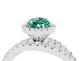 White gold Pear Cut Cut Halo Split Shank Prong Setting Ring_16
