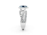 White gold Pear Cut Cut Halo Split Shank Prong Setting Ring_26