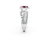 White gold Pear Cut Cut Halo Split Shank Prong Setting Ring_26