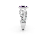 White gold Pear Cut Cut Halo Split Shank Prong Setting Ring_26