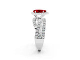 White gold Pear Cut Cut Halo Split Shank Prong Setting Ring_26