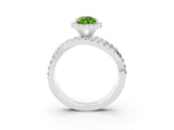 White gold Pear Cut Cut Halo Split Shank Prong Setting Ring_27