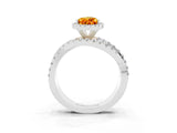 White gold Pear Cut Cut Halo Split Shank Prong Setting Ring_27