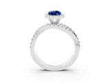 White gold Pear Cut Cut Halo Split Shank Prong Setting Ring_27