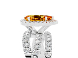 White gold Pear Cut Cut Halo Split Shank Prong Setting Ring_29