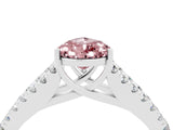 White gold Pear Cut Cut Split Shank Pave Diamond Engagement Ring with Four-Prong Setting_4