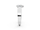 White gold Pear Cut Diamond Channel Set Solitaire Ring with Four-Prong Setting_54