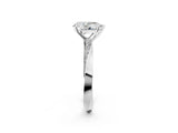 White gold Pear Cut Diamond Engagement Ring with Side Stone Accents and Four-Prong Setting_41
