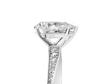 White gold Pear Cut Diamond Engagement Ring with Side Stone Accents and Four-Prong Setting_44