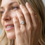 White gold Pear Cut Diamond Engagement Ring with Side Stone Accents and Four-Prong Setting_53
