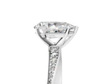 White gold Pear Cut Diamond Engagement Ring with Side Stone Accents and Four-Prong Setting_74