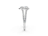 White gold Pear Cut Diamond Halo Split Shank Engagement Ring_42