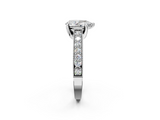 White gold Pear Cut Diamond Pave Band with Four-Prong Setting_54