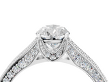 White gold Pear Cut Diamond Pave Band with Four-Prong Setting_56