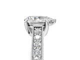 White gold Pear Cut Diamond Pave Band with Four-Prong Setting_63