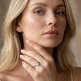 White gold Pear Cut Diamond Solitaire Engagement Ring with Classic Band and Four-Prong Setting_195