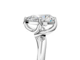 White gold Pear Cut Diamond Solitaire Engagement Ring with Four-Prong Setting and Classic Band_24