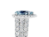 White gold Pear Cut Halo Pavé Diamond Engagement Ring with Split Shank and Four-Prong Setting_5