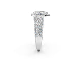 White gold Pear Cut Halo Pavé Diamond Engagement Ring with Split Shank and Four-Prong Setting_6