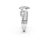 White gold Pear Cut Halo Split Shank Prong Setting Ring_14