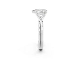 White gold Pear Cut Moissanite Solitaire Twist Band Prong Setting Ring_38