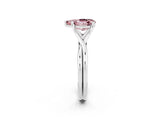 White gold Pear Cut Morganite Solitaire Twist Band Prong Setting Ring_38
