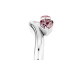 White gold Pear Cut Morganite Two-Stone Open Band Ring with Prong Setting_11