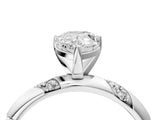 White gold Pear Cut Solitaire Diamond Engagement Ring with Twisted Pave Band and Four-Prong Setting_11
