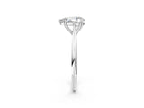 White gold Pear Cut Solitaire Diamond Ring with Six-Prong Setting and Classic Band_22